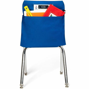 Seat Sack 1-Pocket, 15" x 2", Blue, 1 Pocket(s), 1 Compartment(s), Chair, Poly Cotton (SSK00115)