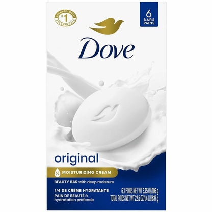 Dove Original Body Bar, 4 oz, 6/Pack (UNI61011)