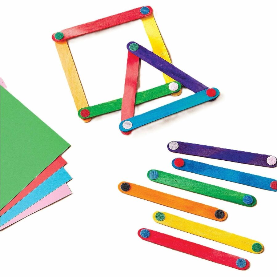 VELCRO VELCRO Sticky Back Hook&Loop Fasteners, Multicolor, Nylon, 140/Pack (VEK40063)