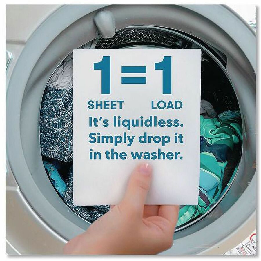 ECOS PRO Liquidless Laundry Detergent Sheets, 50 Sheets/Pack, 10/Carton (EOP953710)