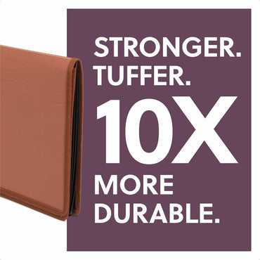 Smead TUFF Letter File Wallet, 8½" x 11", 5 1/4" Expansion, 1200 Sheets Capacity, Poly, Plastic, Rubber, Redrope (SMD73788)