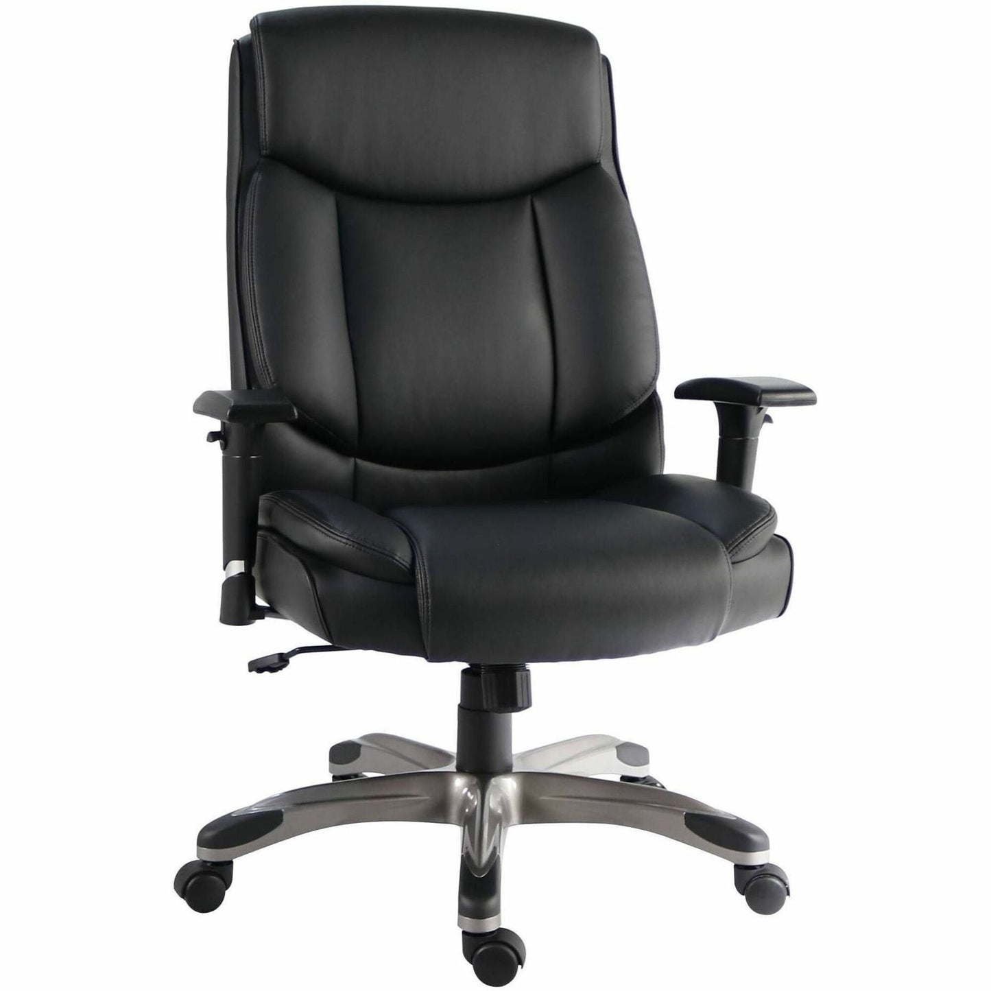 Lorell Sera High-Back Manager Chair with Height-Adjustable Arms, Black (LLR63272)