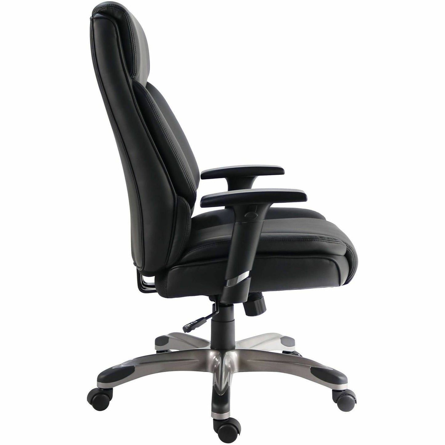 Lorell Sera High-Back Manager Chair with Height-Adjustable Arms, Black (LLR63272)