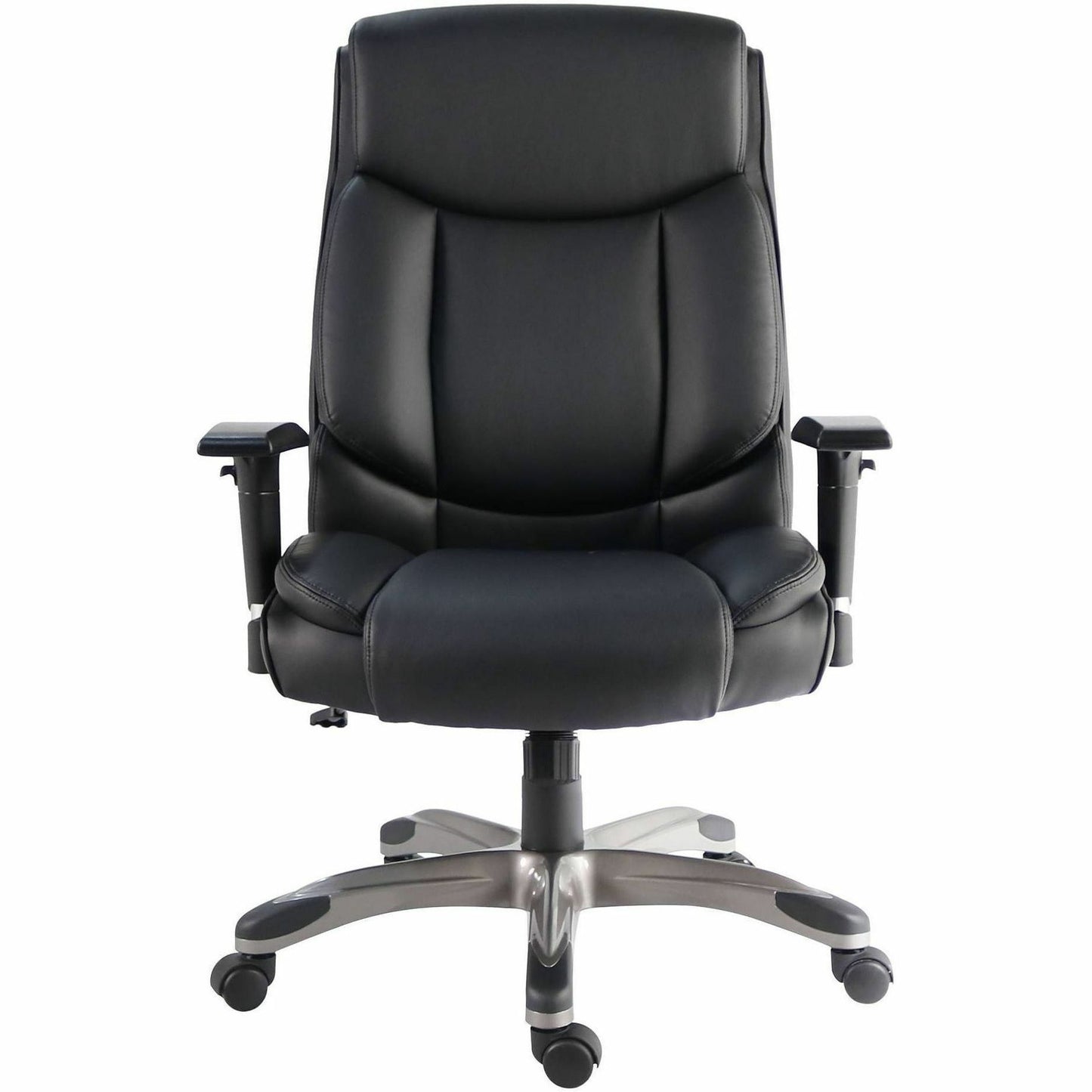Lorell Sera High-Back Manager Chair with Height-Adjustable Arms, Black (LLR63272)
