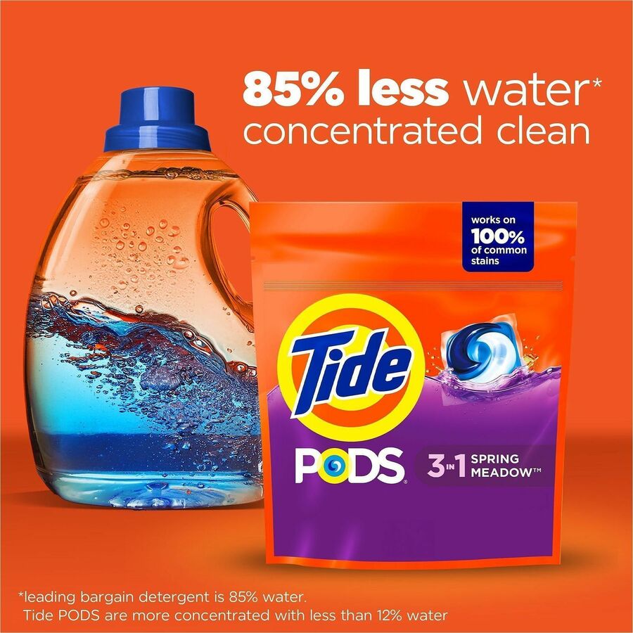 Tide PODS Laundry Detergent Pacs,- Spring Meadow Scent, 31/Bag (PGC93123)