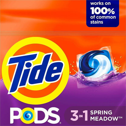 Tide PODS Laundry Detergent Pacs,- Spring Meadow Scent, 31/Bag (PGC93123)