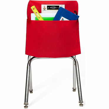 Seat Sack 1-Pocket, 15" x 2", Red, 1 Pocket(s), 1 Compartment(s), Chair, Poly Cotton (SSK10115)
