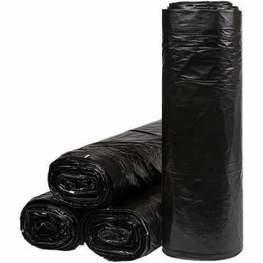 Inteplast Draw-Tuff Draw Tape Can Liners, 32 gal Capacity, 38" x 33" x 0.80 mil (IBSDT32GALK)