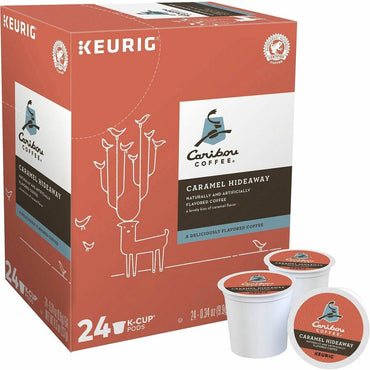 Green Mountain Coffee K-Cup Caramel Hideaway Coffee, Medium, 24 K-Cup, 4/Carton (GMT195697CT)