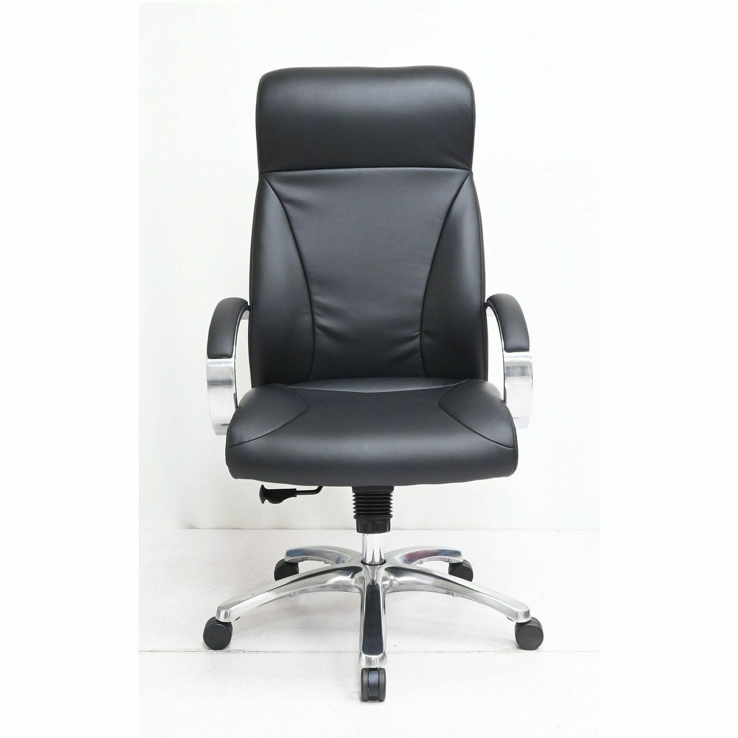 Lorell Pike High Back Executive Chair, High Back, Black, Polyurethane, Armrest (LLR63310)