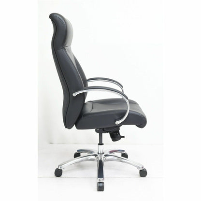 Lorell Pike High Back Executive Chair, High Back, Black, Polyurethane, Armrest (LLR63310)