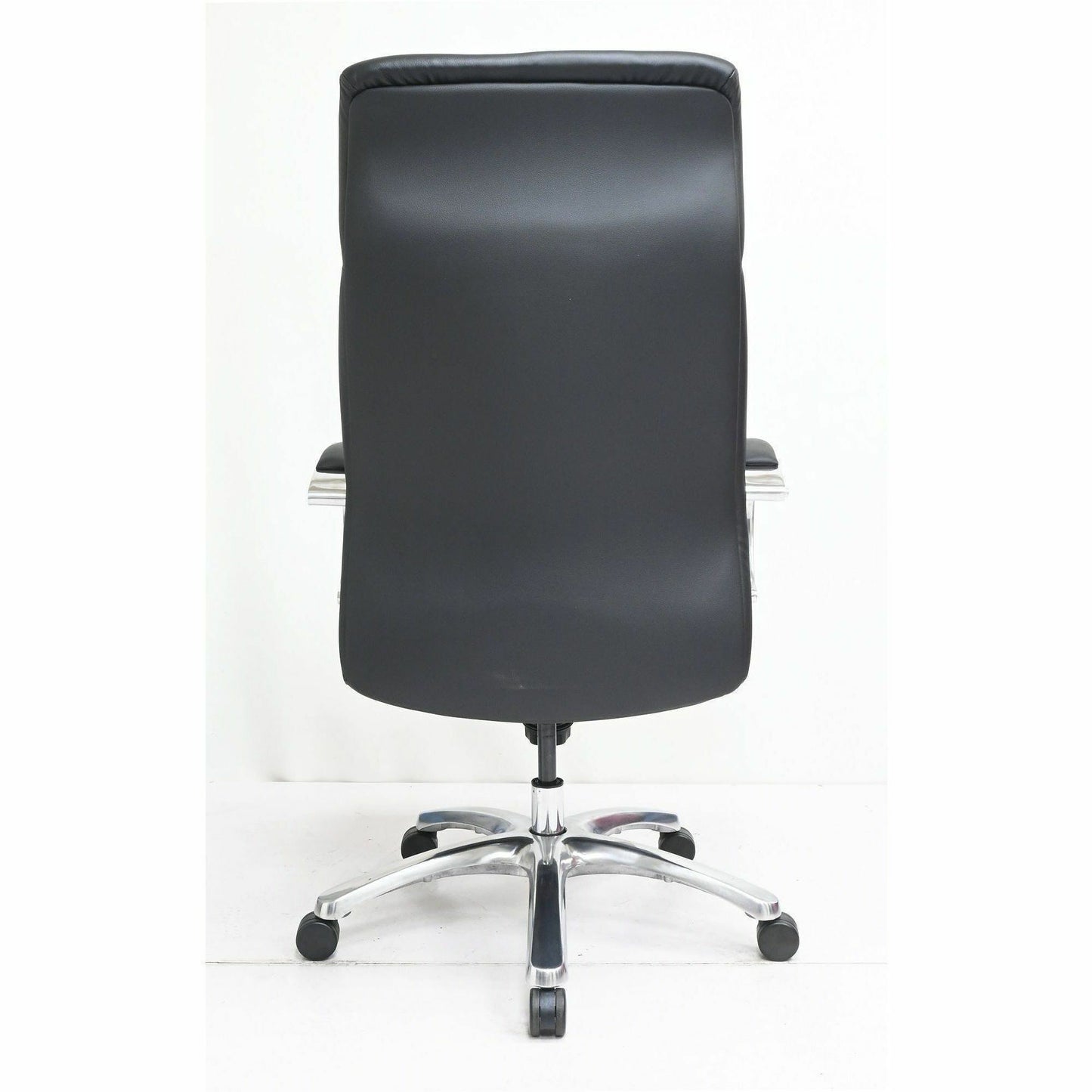 Lorell Pike High Back Executive Chair, High Back, Black, Polyurethane, Armrest (LLR63310)