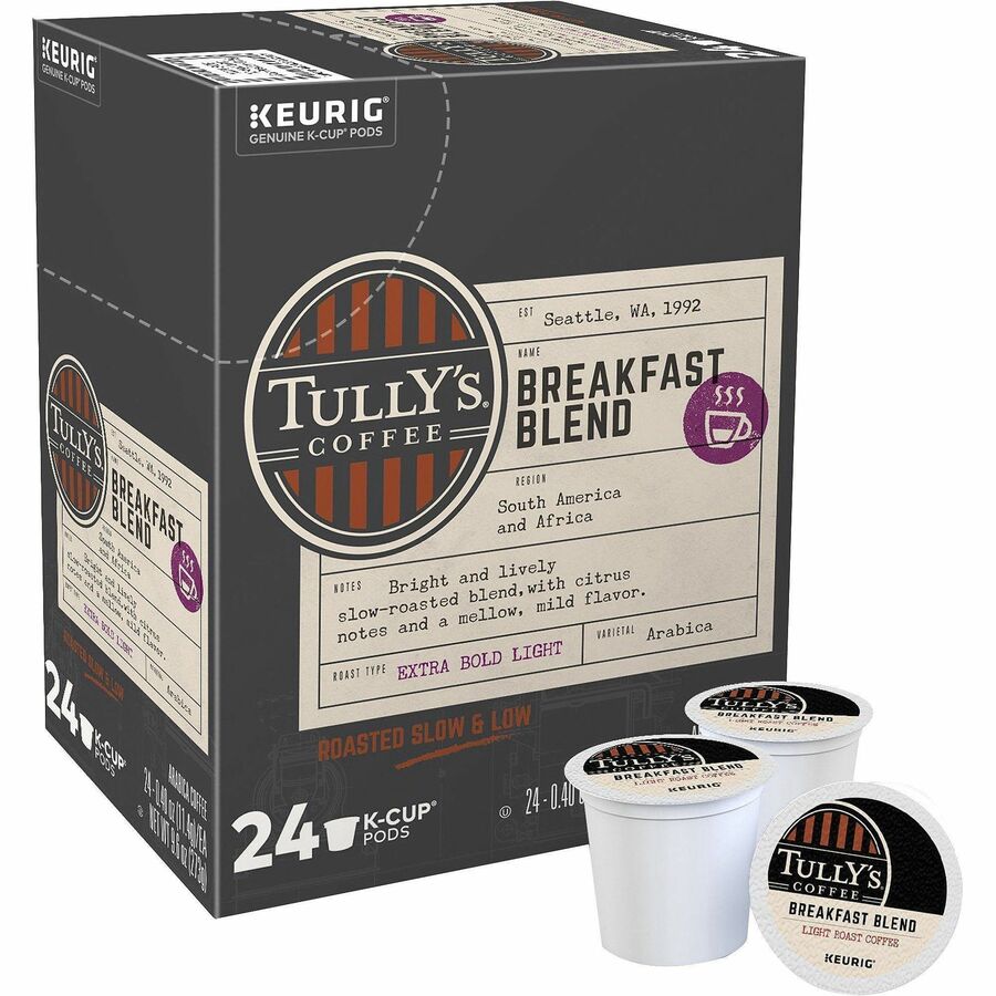 Tully's Breakfast Blend Coffee K-Cups, 96/Carton (GMT192719CT)