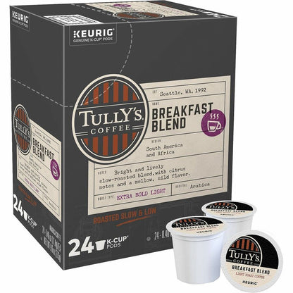 Tully's Breakfast Blend Coffee K-Cups, 96/Carton (GMT192719CT)