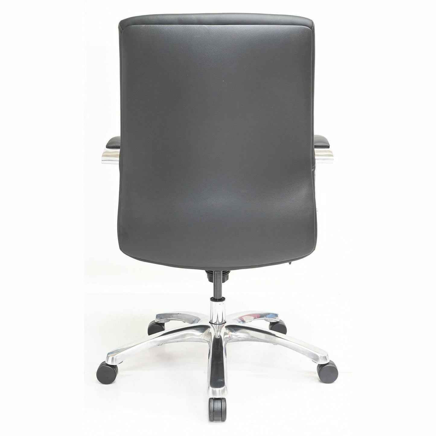 Lorell Pike Mid-Back Executive Chair, Mid Back, Black, Polyurethane, Armrest (LLR63311)