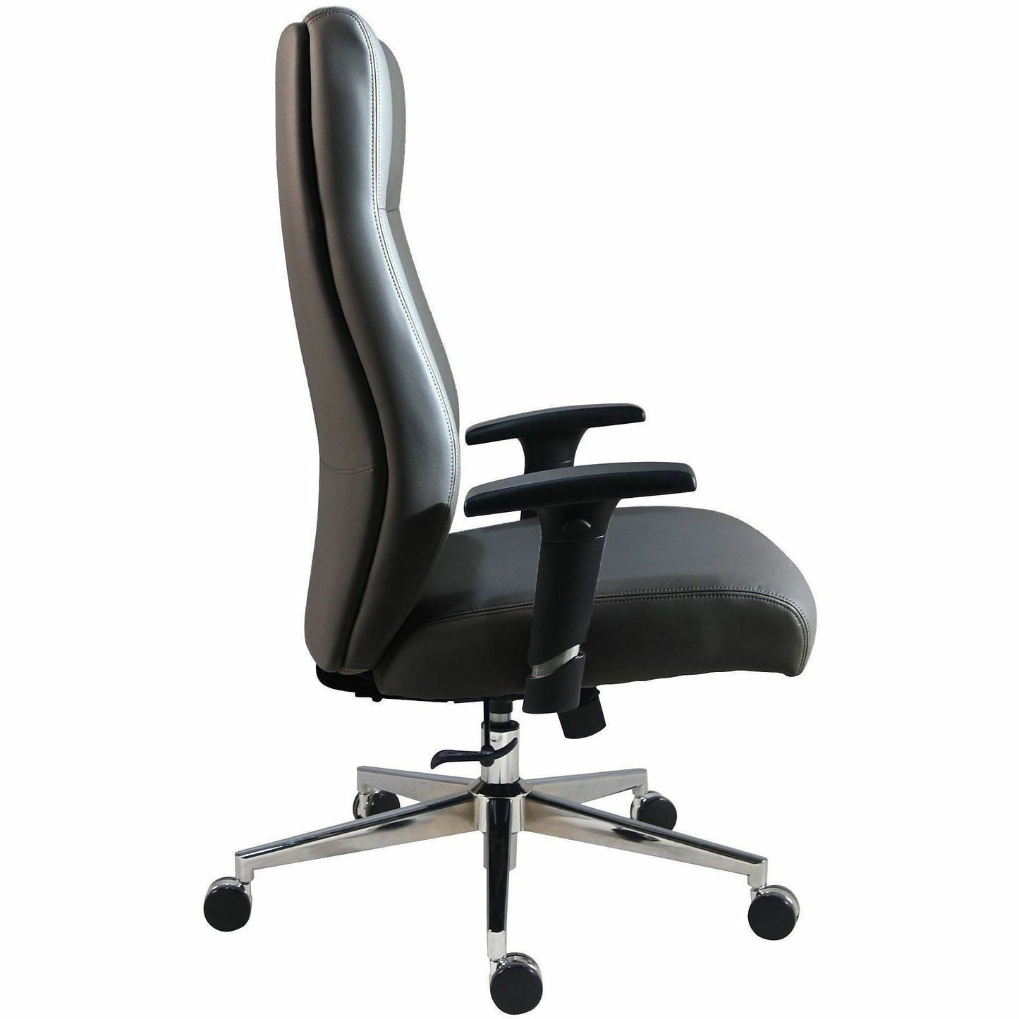 Lorell Fuerte Executive High-Back Chair with Adjustable Arms, High Back, Black (LLR63300)