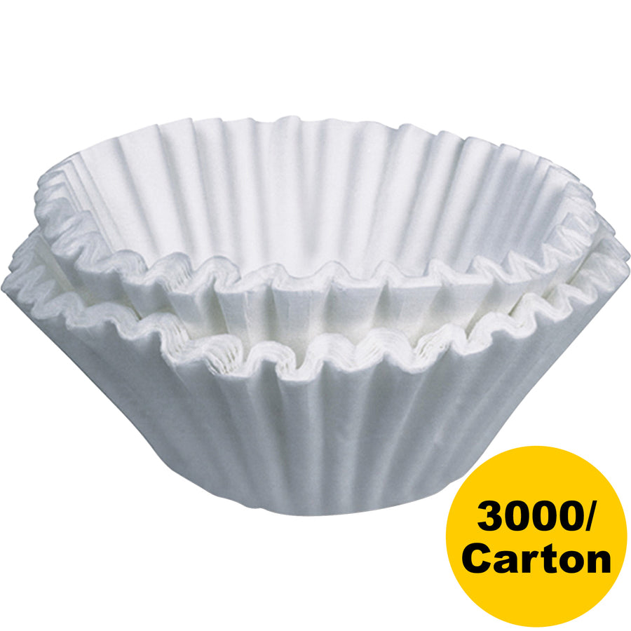 BUNN Home Brewer Coffee Filters, White, 250 Filter(s), 12 Cup(s), Chlorine-free, Heavyweight, 250/Box, 12/Carton (BUN201320000CT)