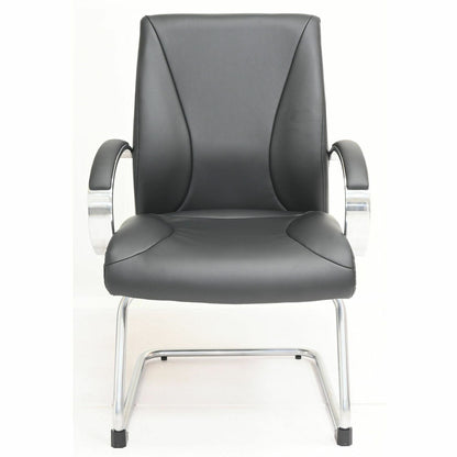 Lorell Pike Executive Guest Chair, Low Back, Cantilever Base, Black (LLR63312)