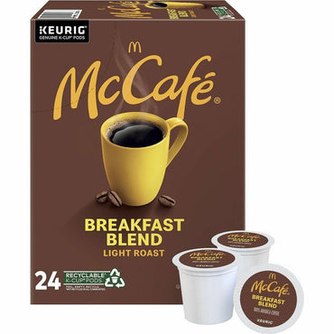 McCaf&eacute; McCafe K-Cup Breakfast Blend Coffee, Light, 24 K-Cup, 4/Carton (GMT8041CT)