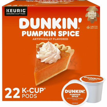 Dunkin' Donuts Donuts K-Cup Pumpkin Spice Coffee, Medium, 22 K-Cup, 4/Carton (GMT7596CT)