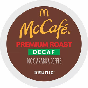 McCafe K-Cup Decaf Premium Roast Coffee, Medium, 24 K-Cup, Premium Roast, Arabica, 4/Carton (GMT8044CT)