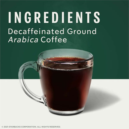 Starbucks K-Cup Decaf Pike Place Roast Coffee, American, Medium, 24 K-Cup, 4/Carton (SBK12434952CT)