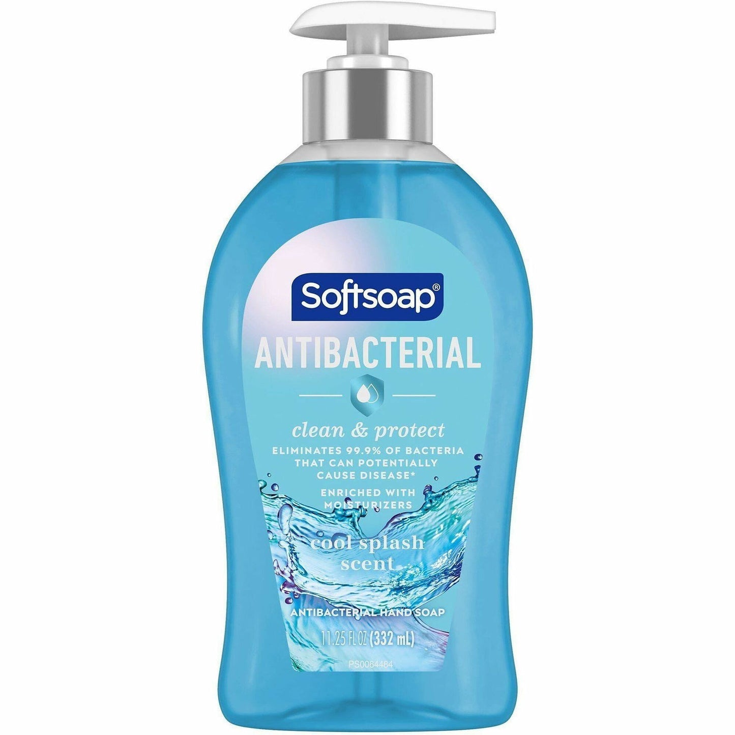 Softsoap Antibacterial Soap Pump, Cool Splash Scent, 11.25 fl oz, Pump Bottle Dispenser, 6/Carton (CPCUS07327ACT)