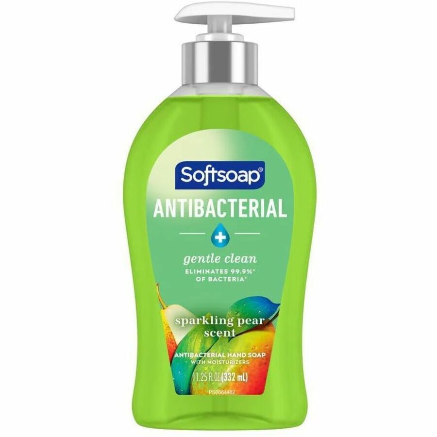 Softsoap Antibacterial Soap Pump, Sparkling Pear Scent, 11.25 fl oz, Pump Bottle Dispenser, 6/Carton (CPCUS07326ACT)