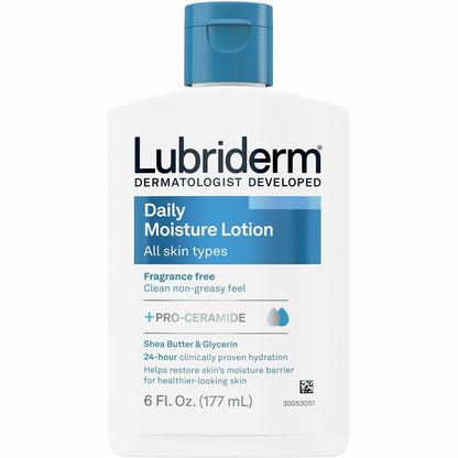 Lubriderm Daily Moisture Skin Lotion, 6 fl oz, 12/Carton (JOJ48826CT)