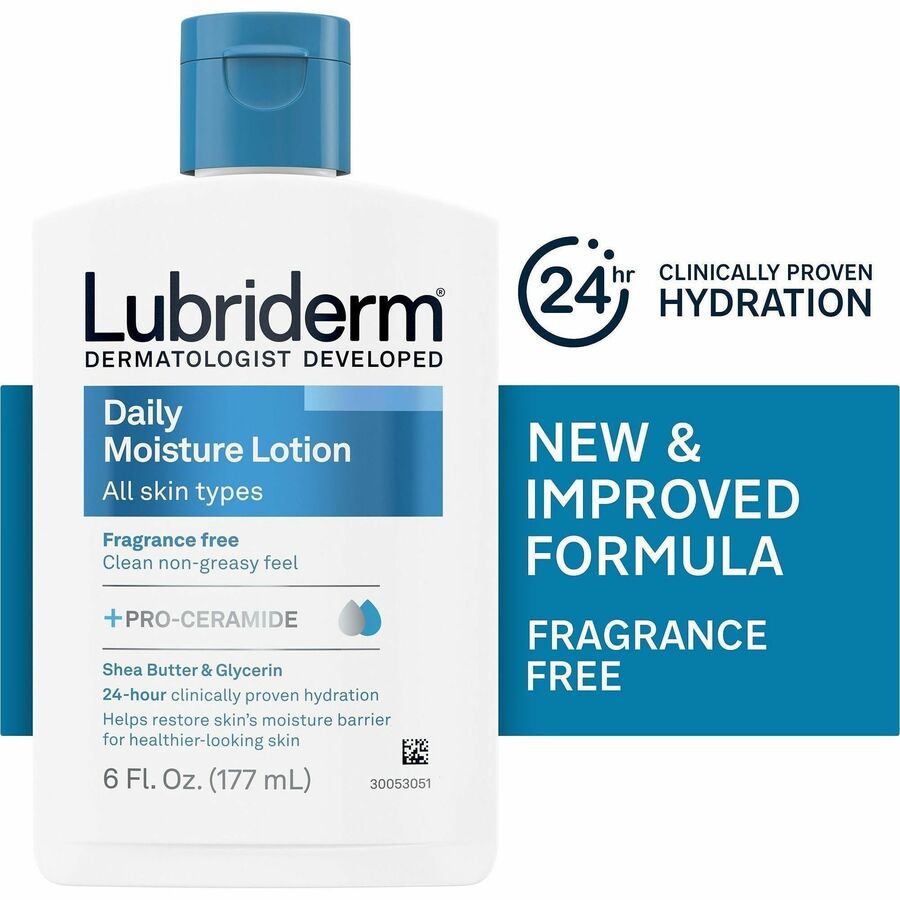 Lubriderm Daily Moisture Skin Lotion, 6 fl oz, 12/Carton (JOJ48826CT)