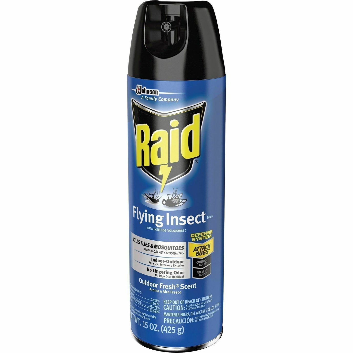 Raid Flying Insect Spray, 15 fl oz, 12/Carton (SJN379008CT)