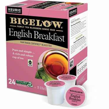 Bigelow Bigelow English Breakfast Black Tea Black Tea K-Cup, 24 K-Cup, Caffeinated, 4/Carton (GMT2144CT)