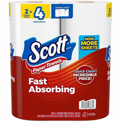 Scott Choose-A-Sheet Paper Towels, 108 Sheets/Roll, 12/Carton (KCC56666CT)