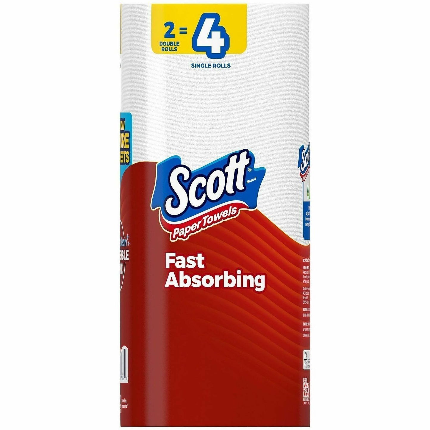 Scott Choose-A-Sheet Paper Towels, 108 Sheets/Roll, 12/Carton (KCC56666CT)