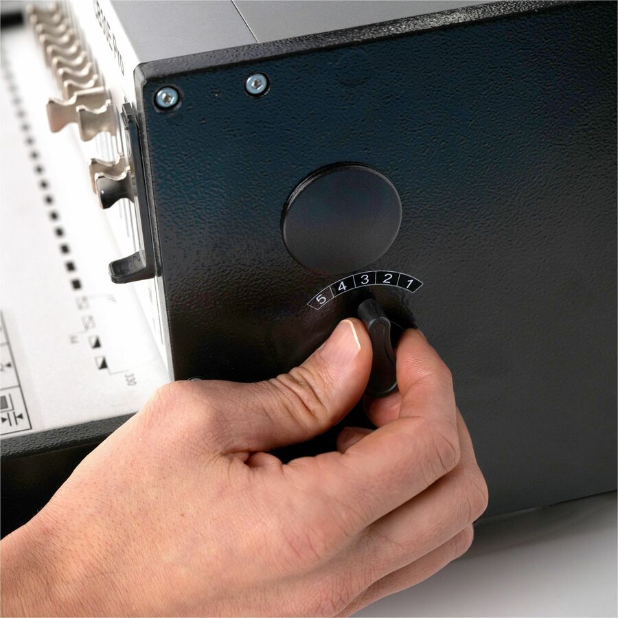 GBC CombBind CB30E Pro Punch/Bind Machine, 12.5" x 18.7" x 20.1", Gray, 500 Sheet(s) Bind, 30 Punch (GBC200005)