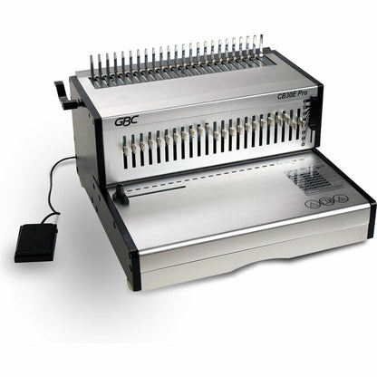 GBC CombBind CB30E Pro Punch/Bind Machine, 12.5" x 18.7" x 20.1", Gray, 500 Sheet(s) Bind, 30 Punch (GBC200005)