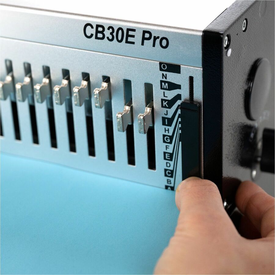 GBC CombBind CB30E Pro Punch/Bind Machine, 12.5" x 18.7" x 20.1", Gray, 500 Sheet(s) Bind, 30 Punch (GBC200005)