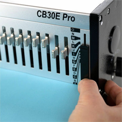 GBC CombBind CB30E Pro Punch/Bind Machine, 12.5" x 18.7" x 20.1", Gray, 500 Sheet(s) Bind, 30 Punch (GBC200005)