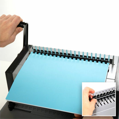 GBC CombBind CB25E Pro Punch/Bind Machine, 9.9" x 15.4" x 13.9", Gray, 500 Sheet(s) Bind, 25 Punch (GBC200002)