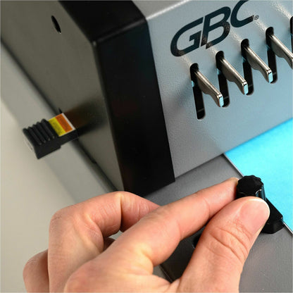 GBC CombBind CB25E Pro Punch/Bind Machine, 9.9" x 15.4" x 13.9", Gray, 500 Sheet(s) Bind, 25 Punch (GBC200002)