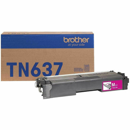 Brother TN637M Original Ultra High Yield Laser Toner Cartridge, Magenta, 10000 Pages (BRTTN637M)