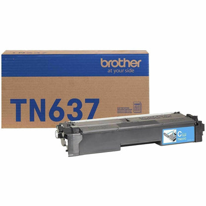 Brother TN637C Original Ultra High Yield Laser Toner Cartridge, Cyan, 10,000 pages (BRTTN637C)