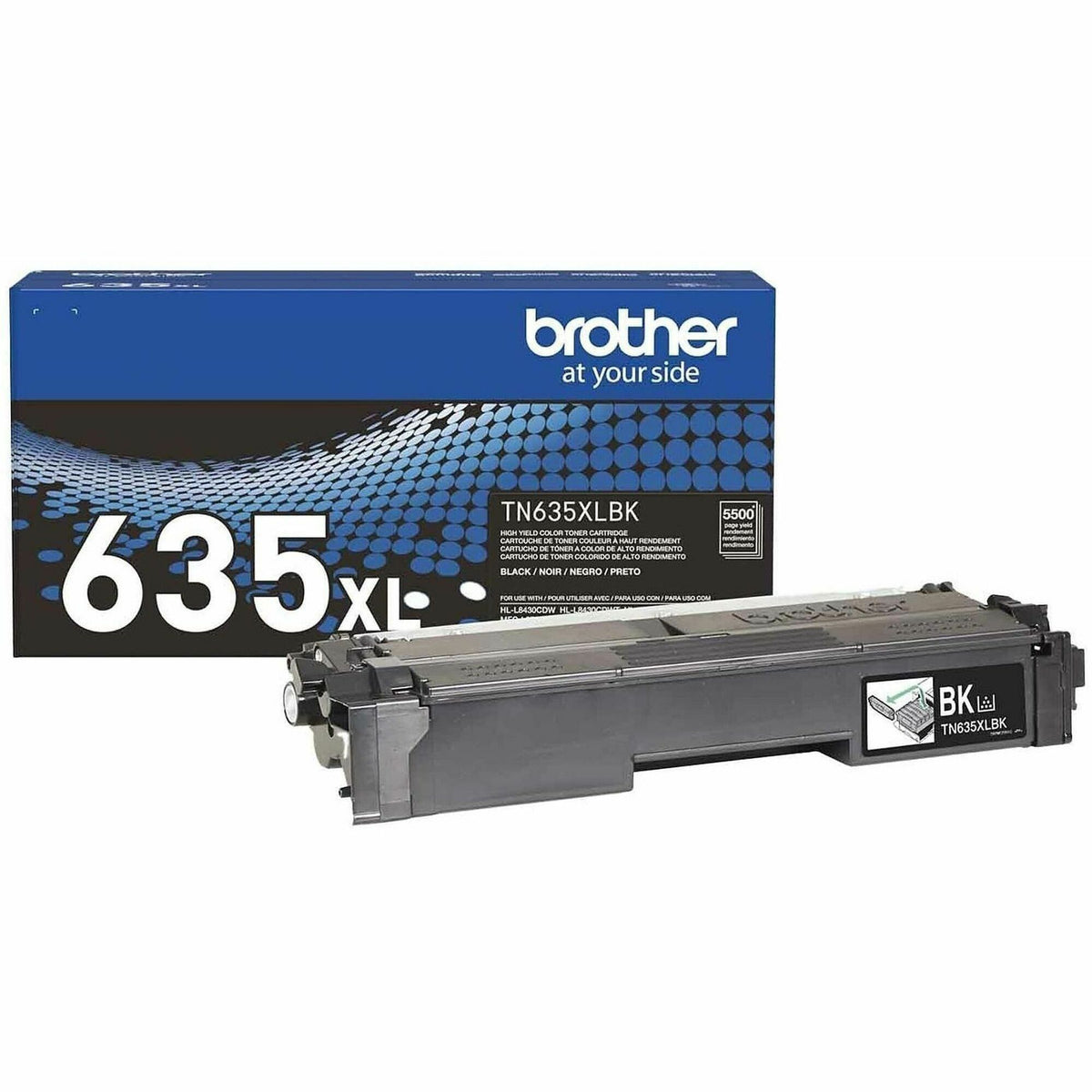 Brother TN-635XL Original High Yield Laser Toner Cartridge, 5500 pages, Black (BRTTN635XLBK)