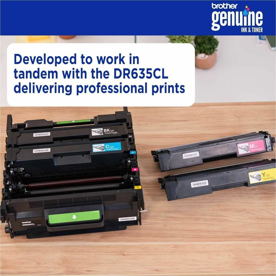 Brother TN-635XL Original High Yield Laser Toner Cartridge, 5500 pages, Black (BRTTN635XLBK)