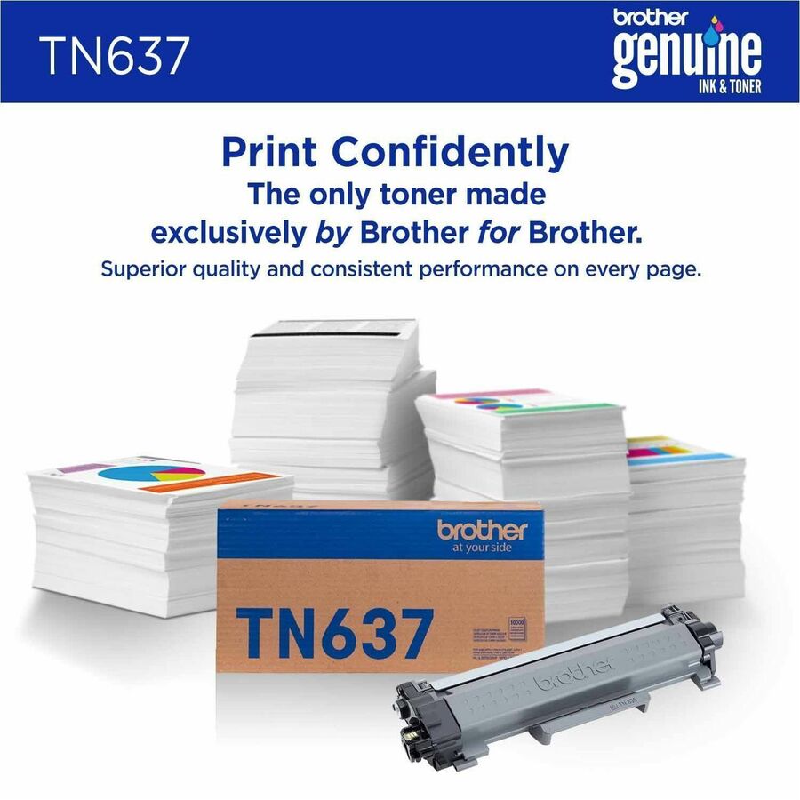 Brother TN637Y Original Ultra High Yield Laser Toner Cartridge, Yellow, 10,000 pages (BRTTN637Y)