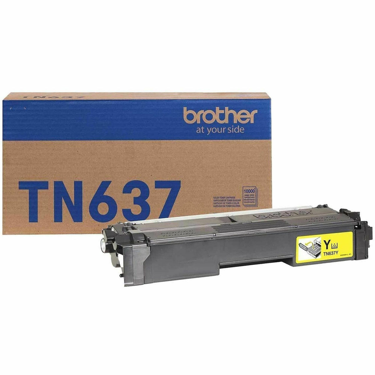 Brother TN637Y Original Ultra High Yield Laser Toner Cartridge, Yellow, 10,000 pages (BRTTN637Y)