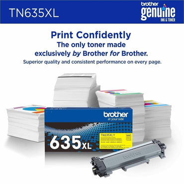Brother TN635XLY Original High Yield Laser Toner Cartridge, Yellow, 4,500 pages (BRTTN635XLY)