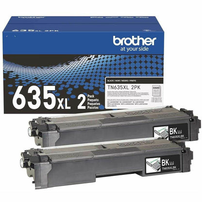 Brother TN635XL2PK Original High Yield Laser Toner Cartridge, Black, Twin-pack, 11000 pages, 2/Pack (BRTTN635XL2PK)