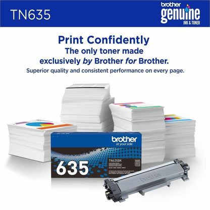 Brother TN635BK Original Standard Yield Laser Toner Cartridge, 3000 Pages, Black (BRTTN635BK)