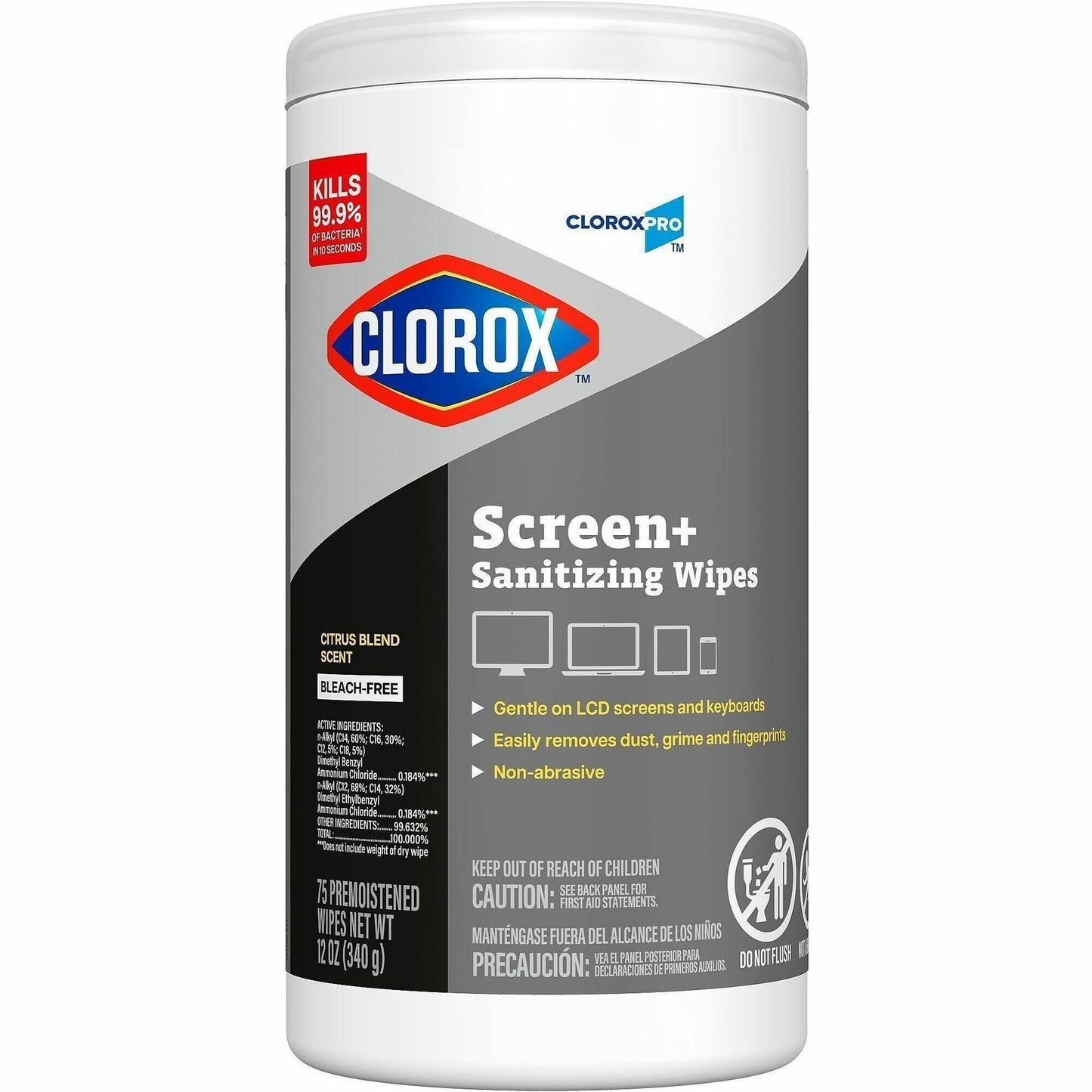 CloroxPro Screen+ Sanitizing Wipes (CLO60724EA)